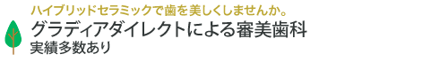 グラディアダイレクトによる審美歯科