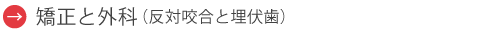 矯正と外科(反対咬合と埋伏歯)